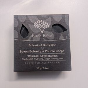 Charcoal & Lemongrass Botanical Body Bar - Black